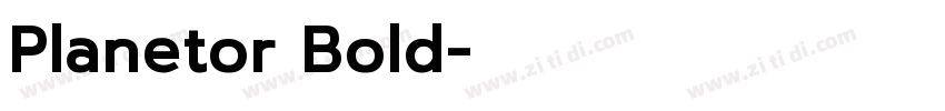 Planetor Bold字体转换